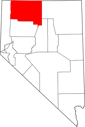 Map Of Nevada Highlighting Humboldt County