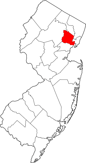 Map Of New Jersey Highlighting Essex County