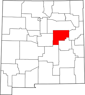 Map Of New Mexico Highlighting Guadalupe County