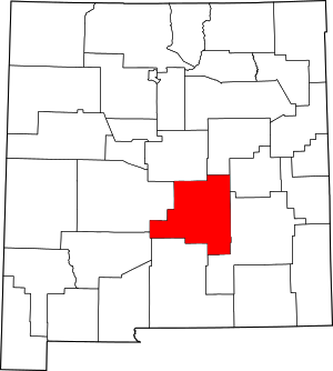 Map Of New Mexico Highlighting Lincoln County