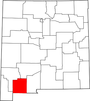 Map Of New Mexico Highlighting Luna County