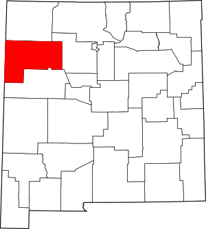 Map Of New Mexico Highlighting Mckinley County