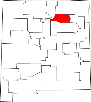 Map Of New Mexico Highlighting Mora County