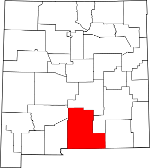 Map Of New Mexico Highlighting Otero County