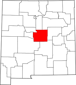 Map Of New Mexico Highlighting Torrance County