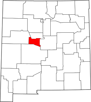 Map Of New Mexico Highlighting Valencia County