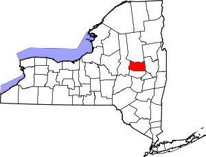 Map Of New York Highlighting Fulton County