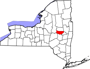 Map Of New York Highlighting Montgomery County