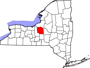 Map Of New York Highlighting Onondaga County