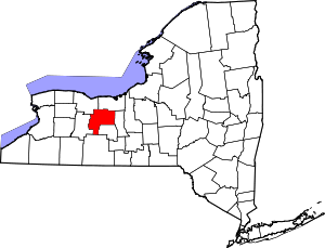 Map Of New York Highlighting Ontario County