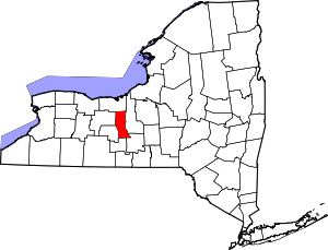 Map Of New York Highlighting Seneca County