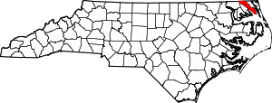 Map Of North Carolina Highlighting Camden County