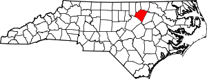 Map Of North Carolina Highlighting Franklin County