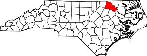 Map Of North Carolina Highlighting Halifax County