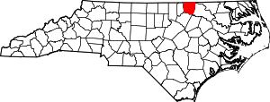 Map Of North Carolina Highlighting Warren County