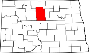 Map Of North Dakota Highlighting Mchenry County