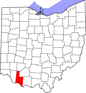Map Of Ohio Highlighting Brown County