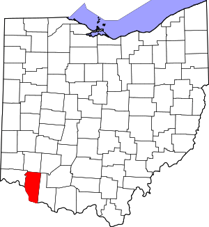 Map Of Ohio Highlighting Clermont County