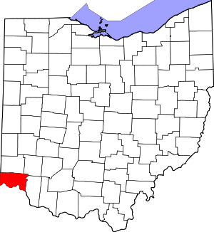 Map Of Ohio Highlighting Hamilton County