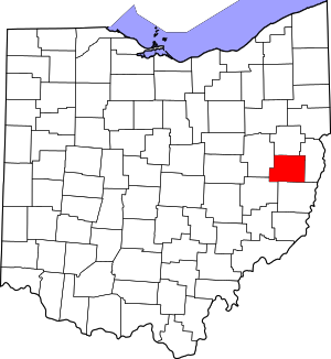 Map Of Ohio Highlighting Harrison County