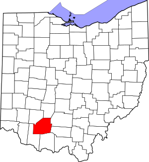 Map Of Ohio Highlighting Highland County