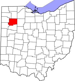 Map Of Ohio Highlighting Putnam County