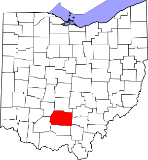 Map Of Ohio Highlighting Ross County