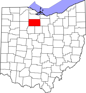 Map Of Ohio Highlighting Seneca County