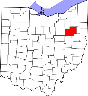 Map Of Ohio Highlighting Stark County