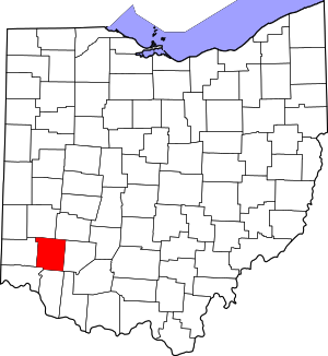 Map Of Ohio Highlighting Warren County