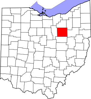 Map Of Ohio Highlighting Wayne County