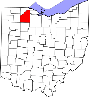 Map Of Ohio Highlighting Wood County