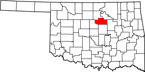 Map Of Oklahoma Highlighting Payne County