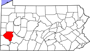 Map Of Pennsylvania Highlighting Allegheny County