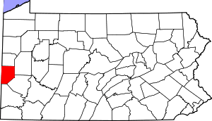 Map Of Pennsylvania Highlighting Beaver County