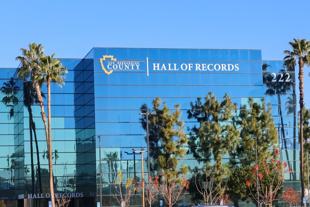 Image of San Bernardino County Clerk and Recorder San Bernardino County Hall of Records Building, First Floor