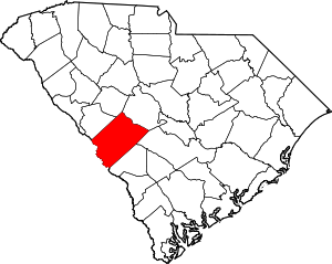 Map Of South Carolina Highlighting Aiken County