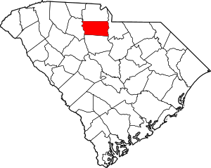 Map Of South Carolina Highlighting Chester County