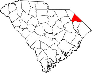 Map Of South Carolina Highlighting Dillon County