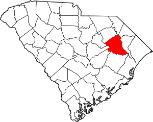 Map Of South Carolina Highlighting Florence County