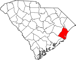 Map Of South Carolina Highlighting Georgetown County