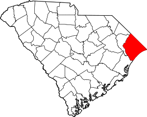 Map Of South Carolina Highlighting Horry County