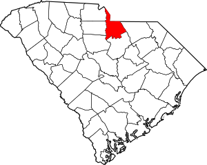 Map Of South Carolina Highlighting Lancaster County