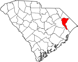 Map Of South Carolina Highlighting Marion County