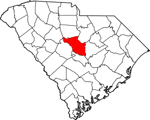 Map Of South Carolina Highlighting Richland County