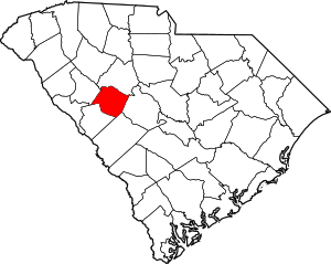 Map Of South Carolina Highlighting Saluda County