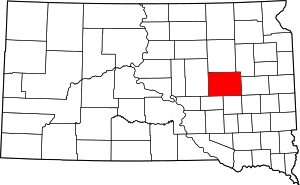 Map Of South Dakota Highlighting Beadle County