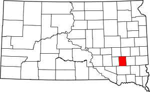 Map Of South Dakota Highlighting Hanson County