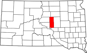 Map Of South Dakota Highlighting Hyde County