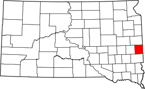 Map Of South Dakota Highlighting Moody County